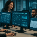 Patent docketing managers using AI-assisted docketing software displays for software and AI patent prosecution