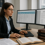 Patent prosecution paralegal managing docketing and deadlines in a law office environment