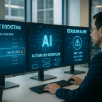 Patent docketing manager using AI-powered software to manage software and AI patent deadlines in a law firm